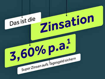 Barclays Tagesgeld: 3,6% p.a für 6 Monate (bis zu 250.000€)