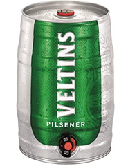 VELTINS Pilsener, Pfandfrei (1 x 5 l Partyfass) für 10,19€