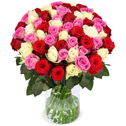 Rosentrauß Sweet Wonderland mit 44 Rosen (40cm) für 32,48€