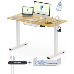 Flexispot Basic elektrisch höhenverstellbarer Schreibtisch (120 x 60 cm) für 130,04€ (Vergleich: 199,99€)