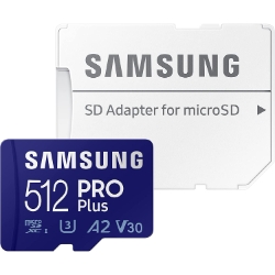 512GB Samsung PRO Plus microSD Speicherkarte (160 MB/s, für 4K) ab 34,99€ (VG: 44,99€)