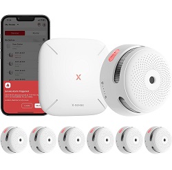 6er Pack X-Sense XS01-M ProConnected Rauchmelder mit SBS50 Basisstation für 115,60€