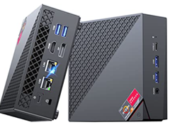 NiPoGi AM06 PRO Mini PC (AMD Ryzen 5 5500U bis zu 4Ghz, 16GB DDR4, 512GB M.2 SSD, Windows 11 Pro, 3 x 4K Display) für 266,86€