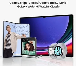 Samsung Neuheiten Vorbestelleraktionen: Doppelten Speicher bei Tabs sowie Flip/Fold + eBook Cover gratis + TradeIn fürs Altgerät