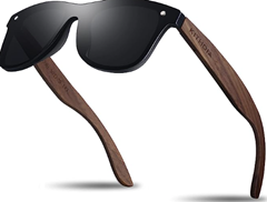 KITHDIA Holz Sonnenbrillen für Herren und Damen für 11,99€