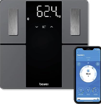 Beurer BF 500 Diagnosewaage mit Bluetooth, digitale Körperwaage mit App für 24,99€
