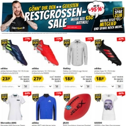 SportSpar: Restgrößen Sale mit bis zu 96% Rabatt auf über 650 Artikel