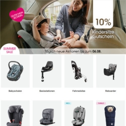 Babymarkt: 10% Extra-Rabatt auf die gesamte Kindersitz Kategorie