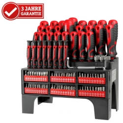 WALTER XXL Schraubendreher- und Bit Set 100 tlg., Schraubenzieher, CV-Stahl für 20€ (VG: 29,90€)