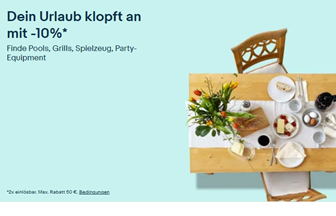 eBay: 10% für dein Sommerfest