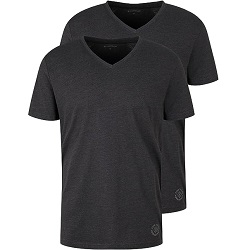 Tom Tailor Herren T-Shirt mit V-Ausschnitt im Doppelpack für 11,99€ (Vergleich: 15,99€)