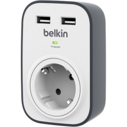 Belkin SurgeCube USB-Steckdose und Überspannungsschutz für 13,99€ (VG: 21,97€)