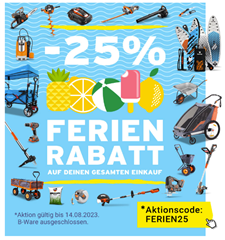 Fuxtec: 25% Rabatt auf das gesamte Sortiment