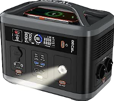 Oscal Tragbare Powerstation 700W Solar Generatoren, 666Wh (1400W Spitze) für 284,99€