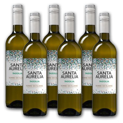 6 Flaschen sizilianischer Weißwein Santa Aurelia Inzolia für 26,94€ (Statt: 40,89€)