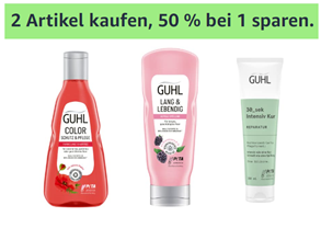 [nur noch heute] 2 Guhl Artikel kaufen, 50% beim günstigeren Produkt sparen