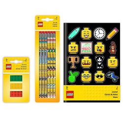 Lego Schreib-Set (Radiergummis, Bleistifte, Notizbuch) für 16,99€ (Vergleich: 19,99€)