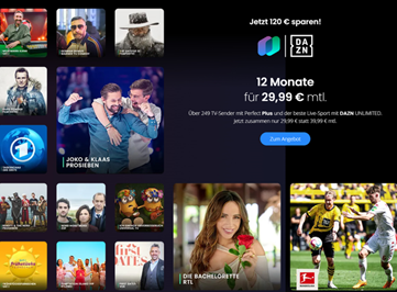 [Top] Waipu.tv inkl. DAZN Unlimited für 29,99€/Monat
