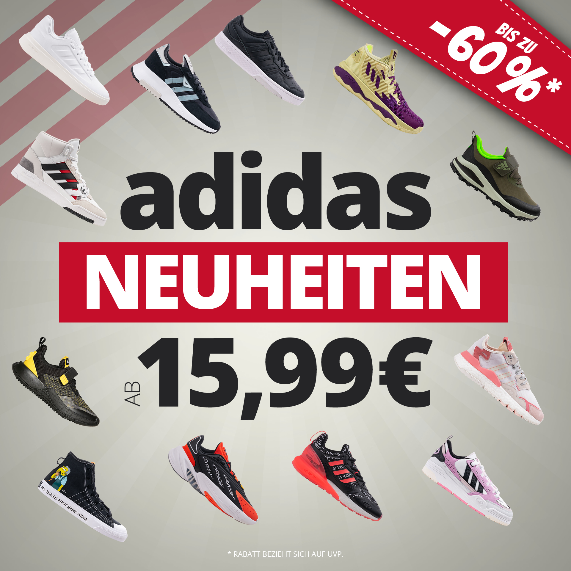 SportSpar: bis zu 60% Rabatt auf adidas Neuheiten