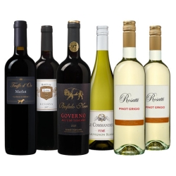 Weinbörse: Best Buy Weinpaket mit 6 Flaschen der beliebtesten Weine für 32,99€ (statt: 71,41€)