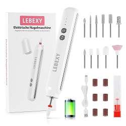 LEBEXY elektrischer Nagelfräser mit 15.000 U/Min für 13,99€