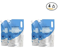 4er Pack by Amazon Seifenfreie Waschlotion Ultra Sensitiv, Unparfümiert, 500ml für 2,20€