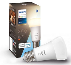 [personalisiert] Philips Hue White E27 Lampe,806lm, dimmbar, warmweißes Licht, steuerbar via App, kompatibel mit Amazon Alexa (Echo, Echo Dot) für 99 Cent