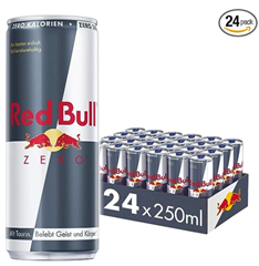 Red Bull Energy Drink Zero – 24er Palette Dosen – Getränke ohne Zucker und Kalorien EINWEG (24 x 250 ml) für 20,42€ (= 85 Cent je Dose)