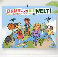 Kostenloser Kinderkalender 2024 mit kreativem Malspaß und vielen Geschichten