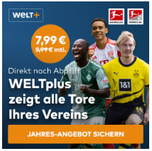 WELTplus Jahresabo für 79,99€ anstatt 119,88€ oder monatlich 7,99€ anstatt 9,99€