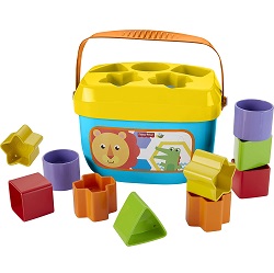 Fisher-Price Babys Erste Bausteine mit Eimer zum Verstauen (FFC84) für 12,99€ (Vergleich: 14,79€)
