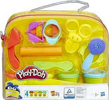Play-Doh Starter Set mit 9 Werkzeugen und 4 Dosen Knete, Kreativset für unterwegs für 15,95€