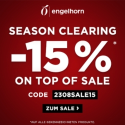 Engelhorn: 15% Extra-Rabatt auf den gesamten Sale