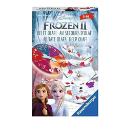 Ravensburger 20528 – Disney Frozen 2 helft Olaf, Mitbringspiel für 2-4 Spieler, ab 5 Jahren, kompaktes Format, Reisespiel für 6,49€ (VG: 9,69€)