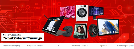 MediaMarkt: Technikfieber mit Samsung zur IFA
