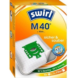 4er Pack Staubsaugerbeutel Swirl M40 (M54) AirSpace für 6,90€ (Vergleich: 10,81€)