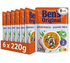 Ben’s Original Express Reis Griechisch, 6 Packungen (6 x 220g) für 8,63€