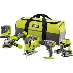 18V Ryobi ONE+ Akku Combo-Set R18CK4B-252S für 247,89€ (Vergleich: 355€)