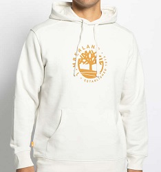 Herren Hoodie Timberland Refibra Logo für 41,96€ (Vergleich: 73,75€)