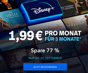 3 Monate Disney+ für je 1,99€ im Monat