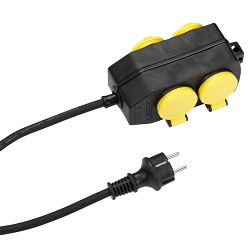 4-fach Vivanco Outdoor Steckdosenverteiler für 9,99€ (Vergleich: 15,49€)