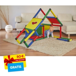 Quadro My First Adventure Klettergerüst (bis 100kg, 6 Jahre Garantie) für 152,94€ + 50€ Filialgutschein gratis