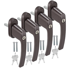 4 x Fenstergriff inkl. Schloss und je 2 Schlüsseln ab 13,99€