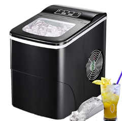 Eiswürfelmaschine, FREE VILLAGE, 9 Hohlkegel Eiswürfel in 6-10 Minuten, 12kg/24h für 98,15€