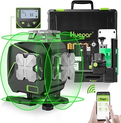 Grüner selbstnivellierender Kreuzlinienlaser Huepar S04CG-C mit 16 Linien für 220,99€ (Sonst: 259,99€)