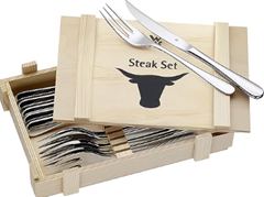 WMF Steakbesteck 12-teilig, Steakbesteck Set für 6 Personen für 26,08€