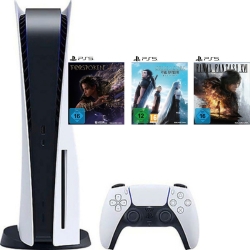 Playstation 5 Disk Version + Final Fantasy XVI, Crisis Core Final Fanatasy VII und Forspoken für 523,94€ (VG: 564€)