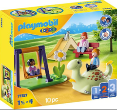 PLAYMOBIL 1.2.3 71157 Spielplatz, Lernspielzeug & Motorikspielzeug für Kleinkinder für 9€ (VG: 18,94€)