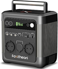 Foxtheon tragbare Power Station 518WH – 220V/600W Outdoor Notstromaggregat mit DC/AC Inverter für 197,23€