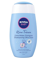 4 x NIVEA BABY Keine Tränen Extra Mild Shampoo, extra mildes Babyshampoo mit beruhigender Kamille für 6,37€ (VG: 9,80€)